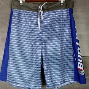 Bud Light Swim Board Shorts Men’s Size XL EUC